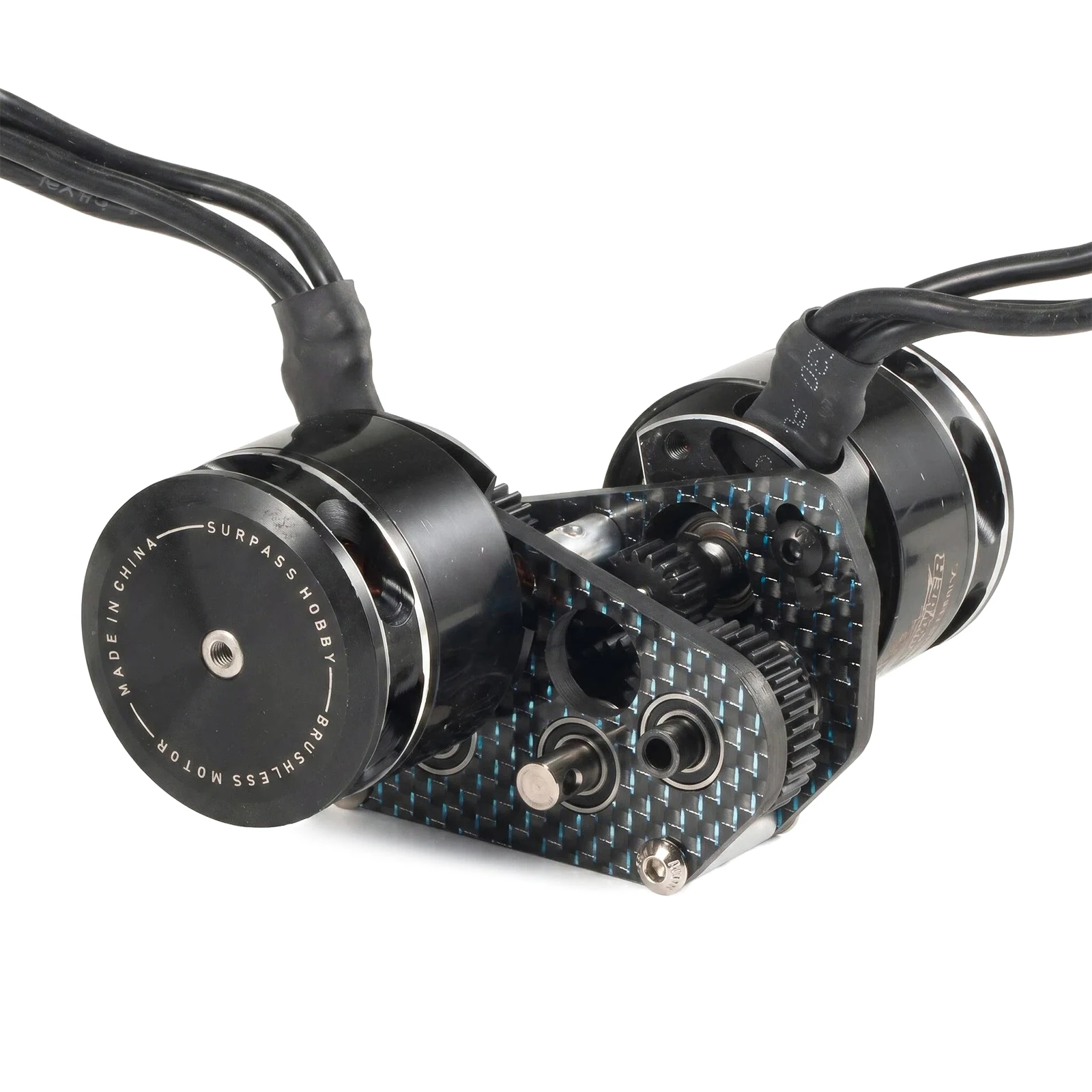 Ультралегкая карбоновая трансмиссия с двойным двигателем и 48-позиционным редуктором для Capra F10 Portal Axle LCG Comp Rigs 110 RC Rock Crawler (art.: 3920db2f30263) - 3920db2f30263