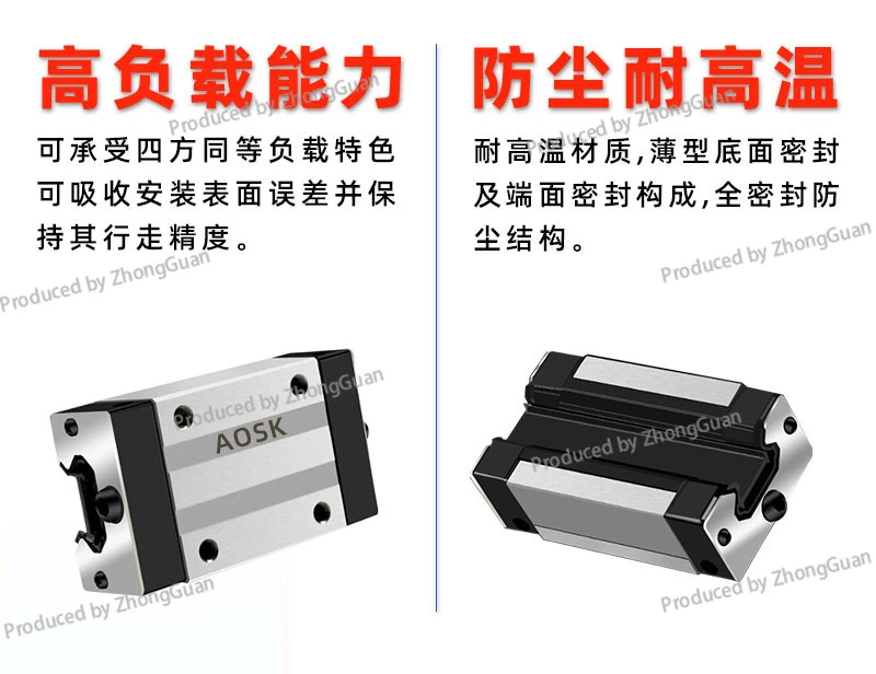 Высокоточная линейная направляющая Высокая и низкая сборка Линейная MGN/MGW