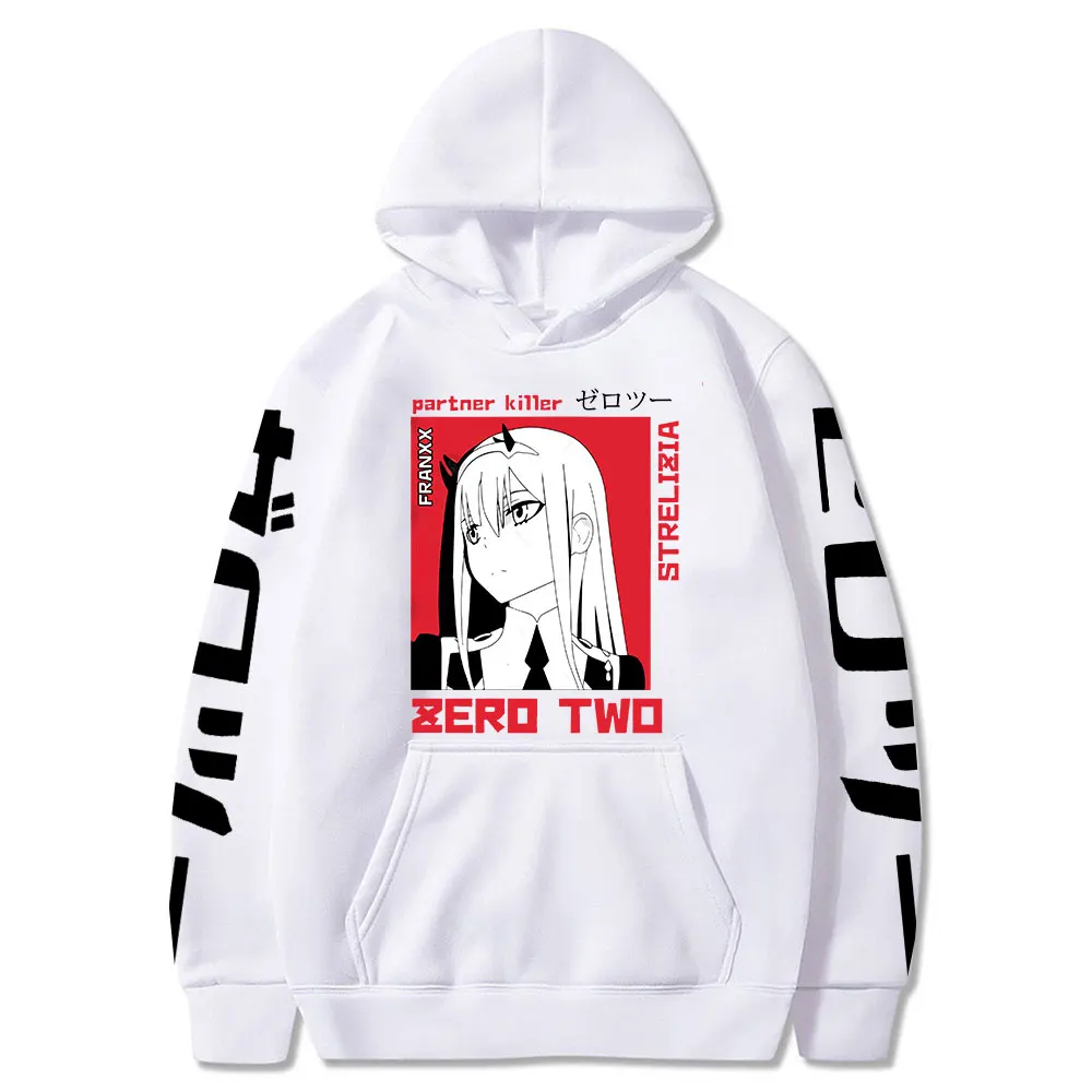 

Толстовка с капюшоном, любимый в Franxx для мужчин и женщин, одежда, кавайное аниме, disfraz de Zero, два известных бренда