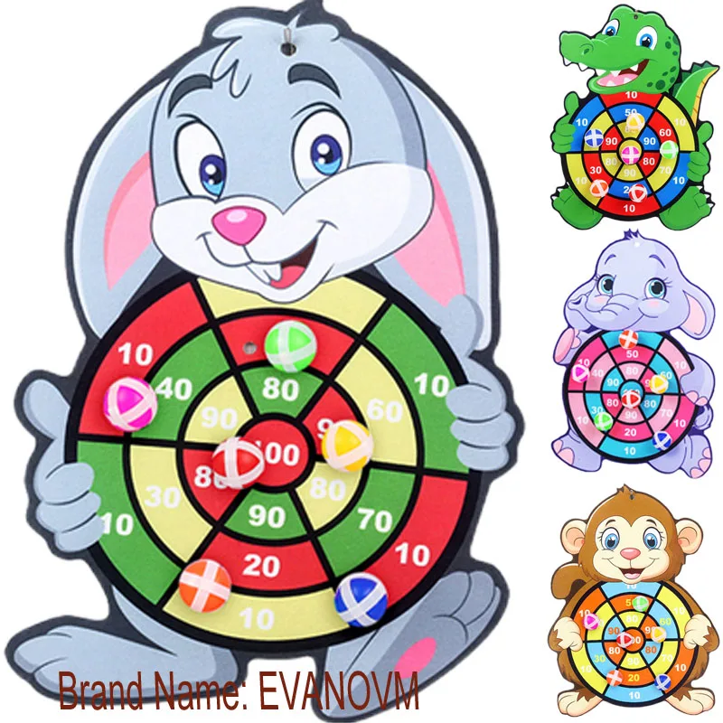

Montessori Dart Board Target Sports Game Toys For Children 4 To 6 Years Old Outdoor Toy Child Indoor Girls Sticky Ball Boys Gift