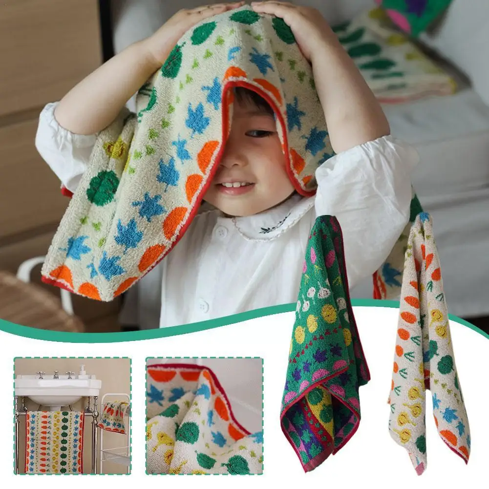

1pcs Pure Cotton Towels Cute Vegetable Super Absorbent Thick Pure Cotton Skin-friendly Soft Towel Bath Towel Towels Face B7a4