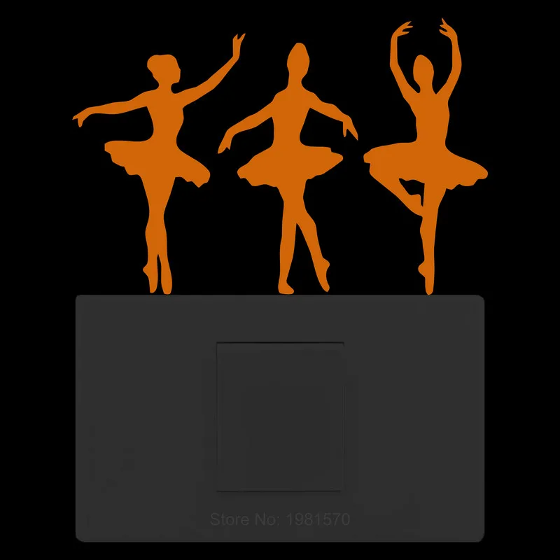 Светящиеся наклейки балерина девочка Балерина Танцевальная тренировочная