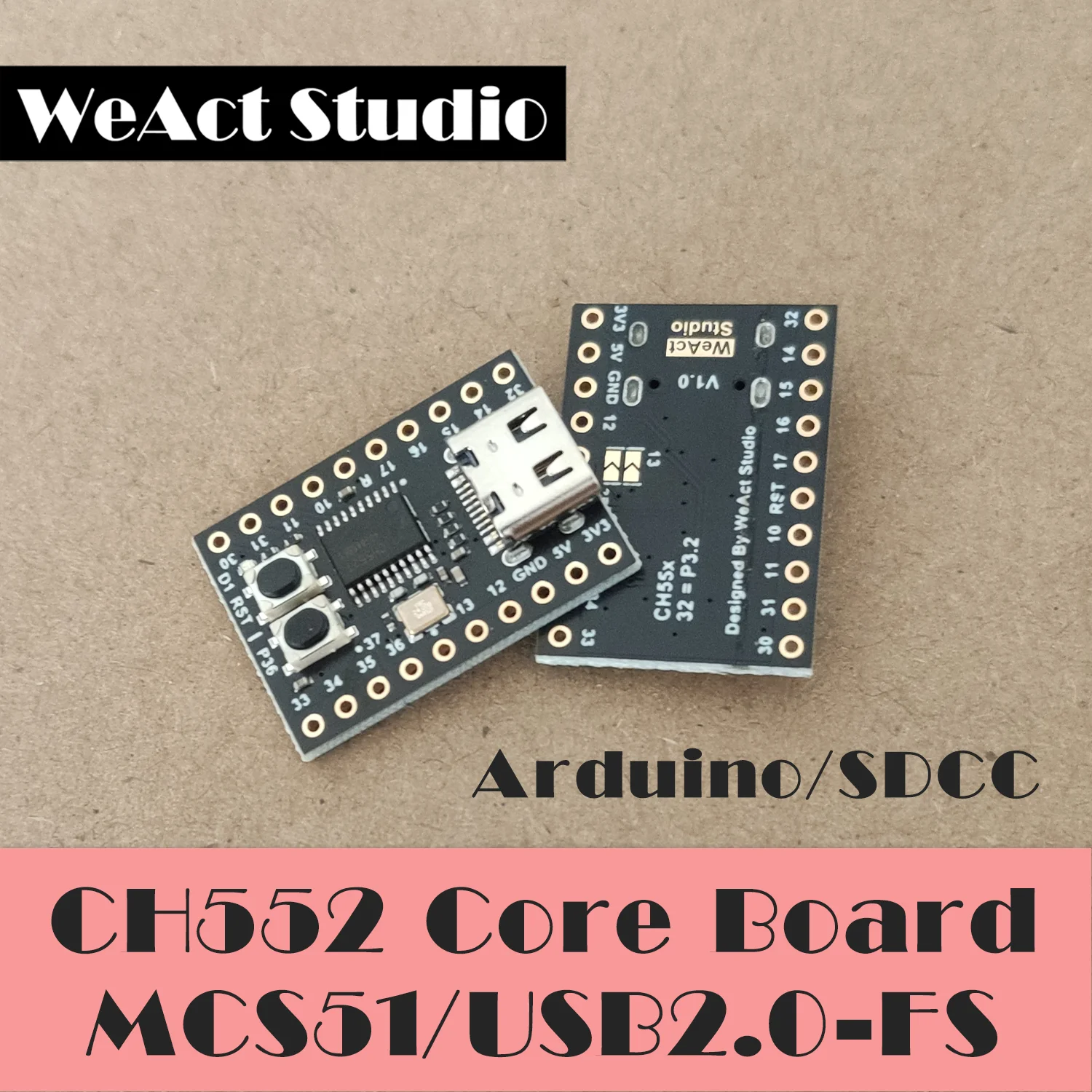 WeAct CH552 мини-материнская плата обучение развитию WCH MCS51 Arduino DIP20 TSSOP20 - купить по