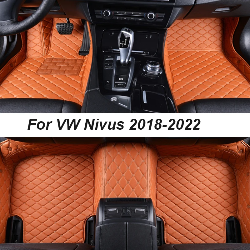 

Car Floor Mats For VW Nivus 2018-2022 DropShipping Center Auto Interior Accessories 100% Fit Leather Carpets Rugs Foot Pads