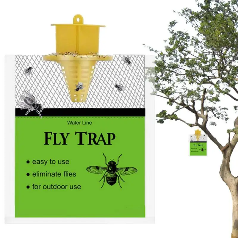 

1pc Hanging Fly Trap Disposable Fly Catcher Bag Mosquito Trap Catcher Fly Wasp Insect Bugs Killer Flies Trap For Outdoor