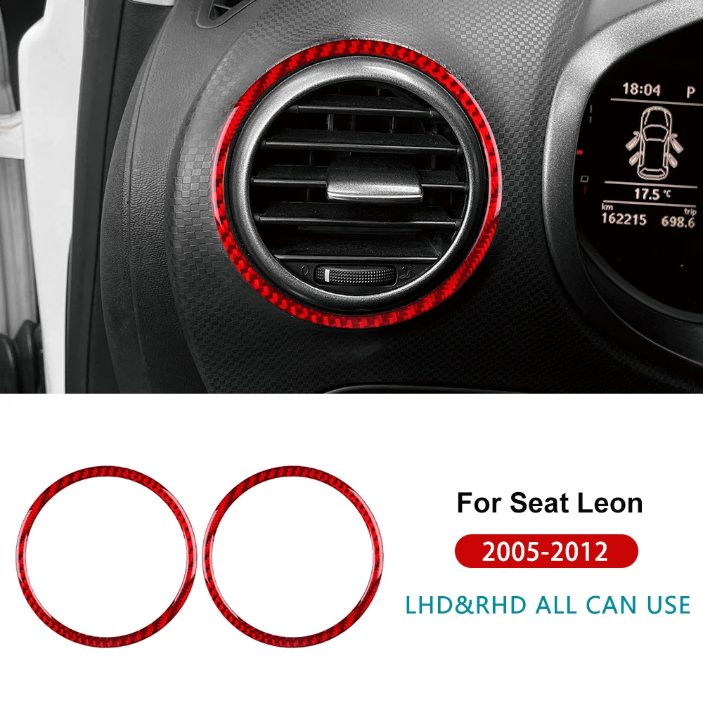 

Настоящая мягкая наклейка из углеродного волокна для Seat Leon 2005 2006 2007 2008 2009 2010 2011 2012, отделка розеток центральной консоли автомобиля