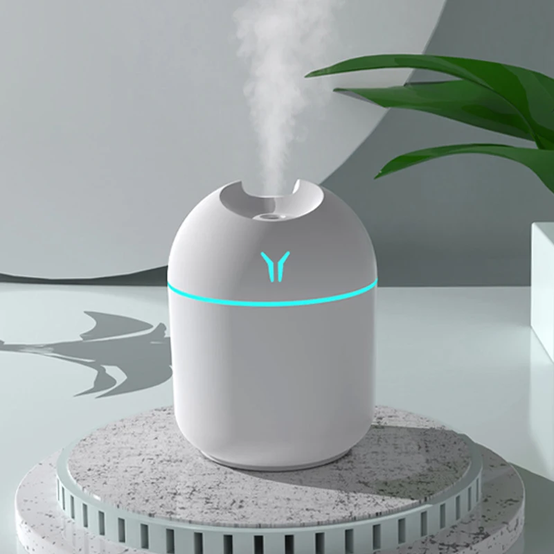 

250ML Mini Ultrasonic Air Humidifier Romantic Light USB Essential Oil Diffuser Car Purifier Aroma Anion Mist Maker With LED Lamp