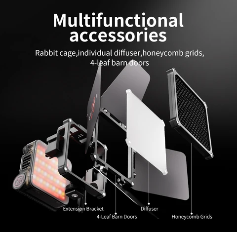 ZHIYUN FIVERAY M20C RGB M20 двухцветный светодиодный видеосвет мощностью 20 Вт, заполняющая лампа для освещения фотостудии, управление приложением для съемок в фотостудии