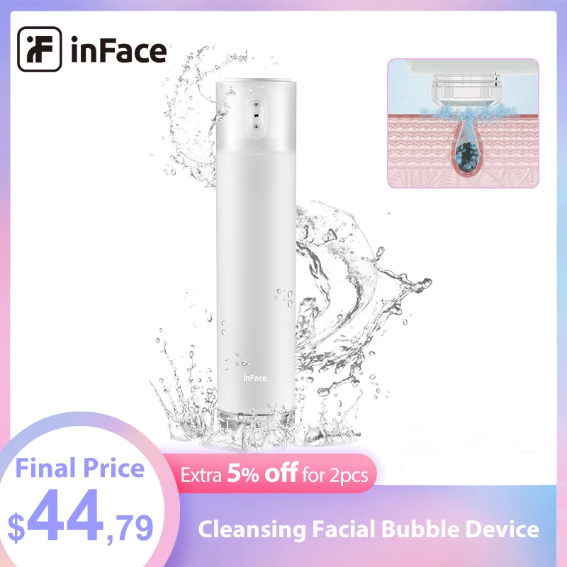 

inFace Themal Aqua Deep Cleansing Facial Bubble Machine Skin Beauty Blackhead Removing Acne Cleaning Horny Soften Skincare Tools