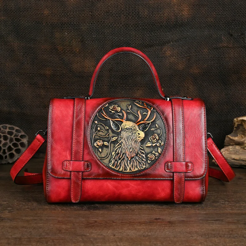 

Vintage Women Handbag High Quality Female Tote Bag 2023 Chinese Style Ladies Shoulder or Messenger bags