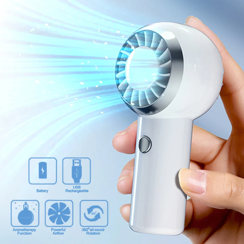 

2023 Portable Fan hand-held Quiet Small USB Rechargeable mini Neck Fan for Student Dormitory Office Outdoor Hand Fan Pocket Fans