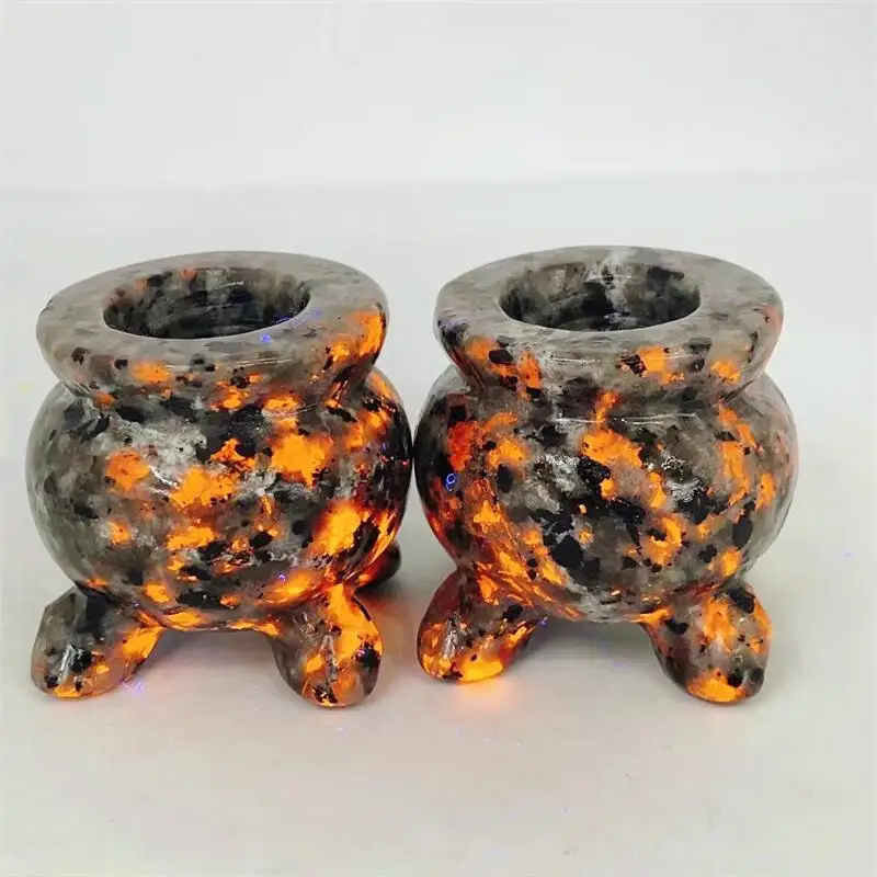 Подсвечник кварцевый с натуральным кристаллом 4 8 см