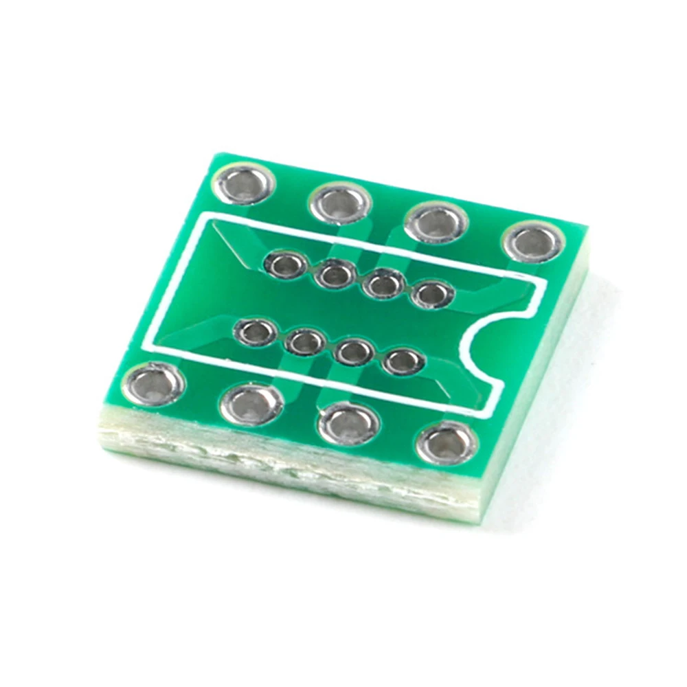 

10 шт., плата-адаптер для перевода DIP8 SOP8, PCB Pinboard DIP8 на SMD DIP Pin IC тестовая пластина 1,27 мм, поворот 2,54 мм, Разъем преобразователя