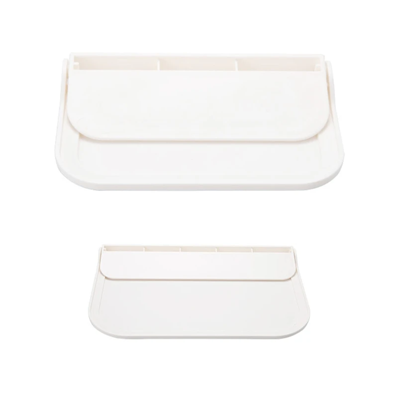 

Wall Mounted Foldable Storage Tray Towel Clothes Organizer Holder Rack