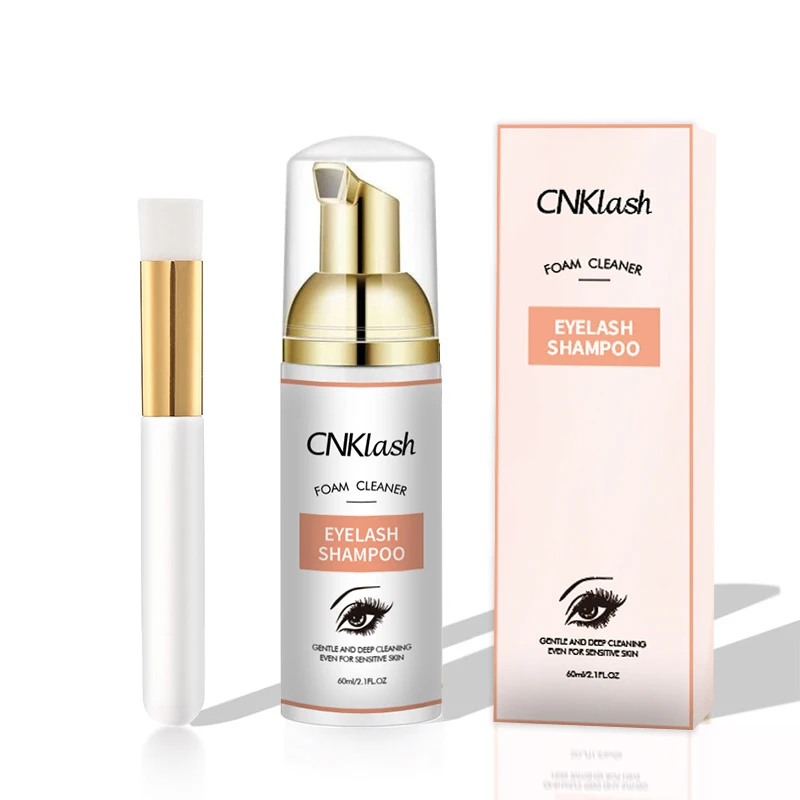

2023 Eyelash Shampoo Brush Sets Mini Suitcase Shampoo Foam Cleaner Set Gentle Eyelash Extension Shampoo New Design