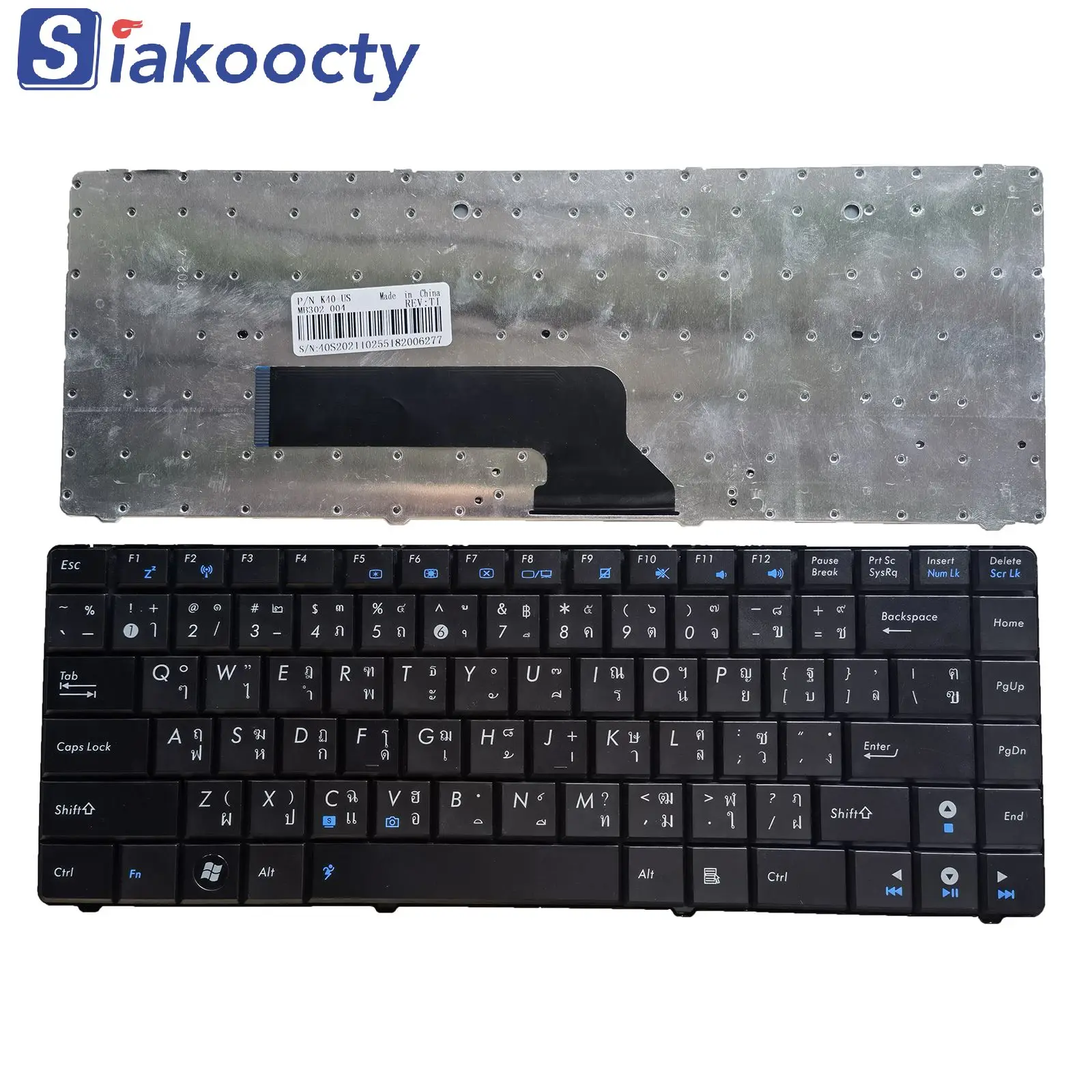 Клавиатура для ASUS K40 K40AB K40AC K40AD K40AF K40C K40ID K40IE A41 A41I TI