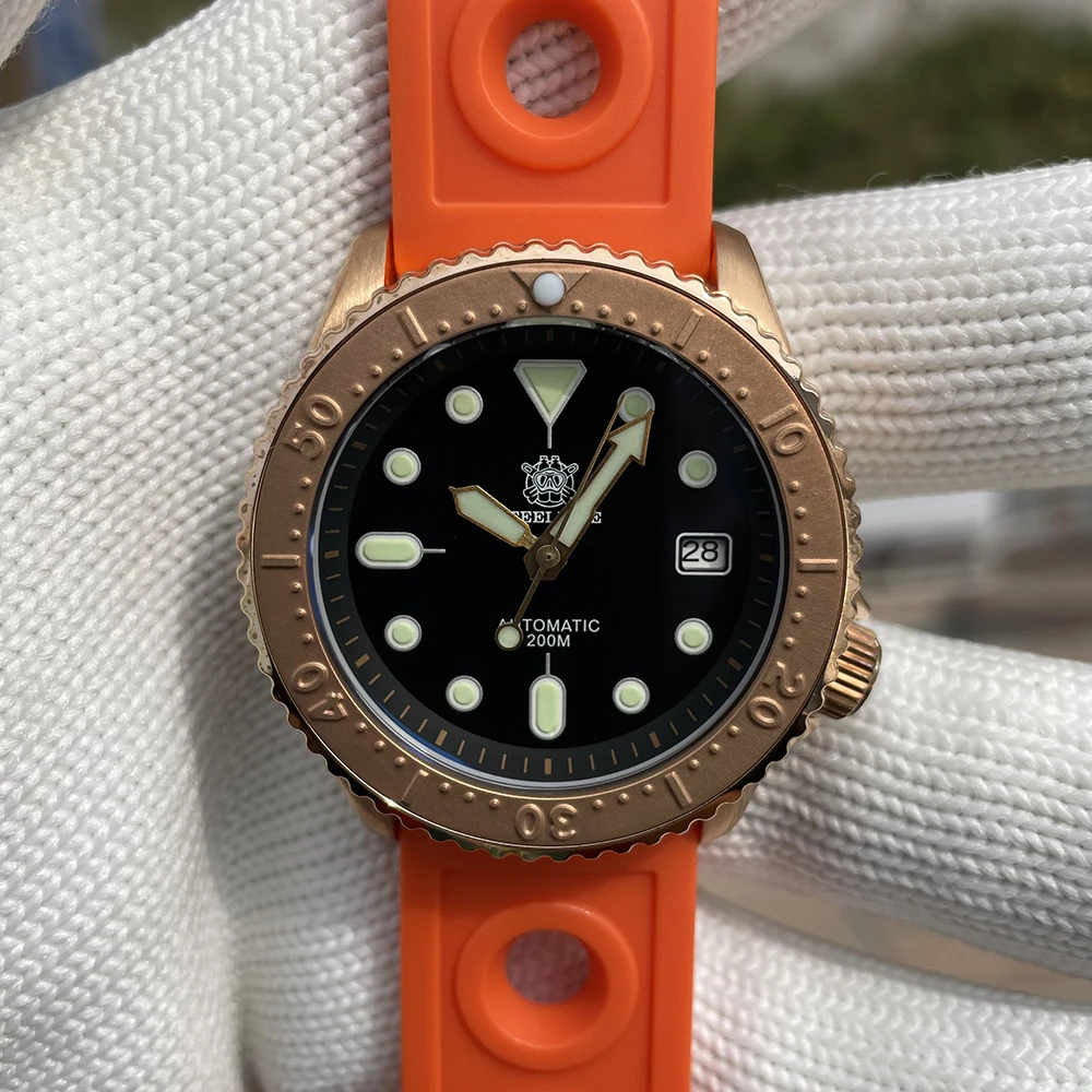 

Водонепроницаемые механические часы STEELDIVE SD1996S CUSN8, 200 м