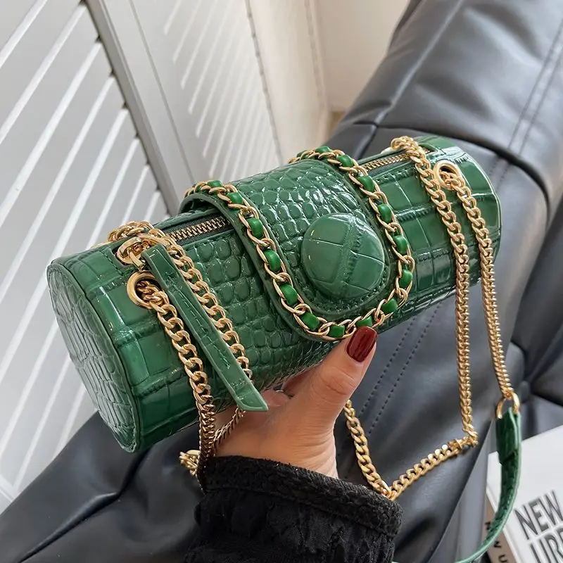 

Women's Underarm Bags Luxury Trendy Shoulder Bag Handbags PU Leather Purses Female Travel Small Chain Solid Color Totes Ladies
