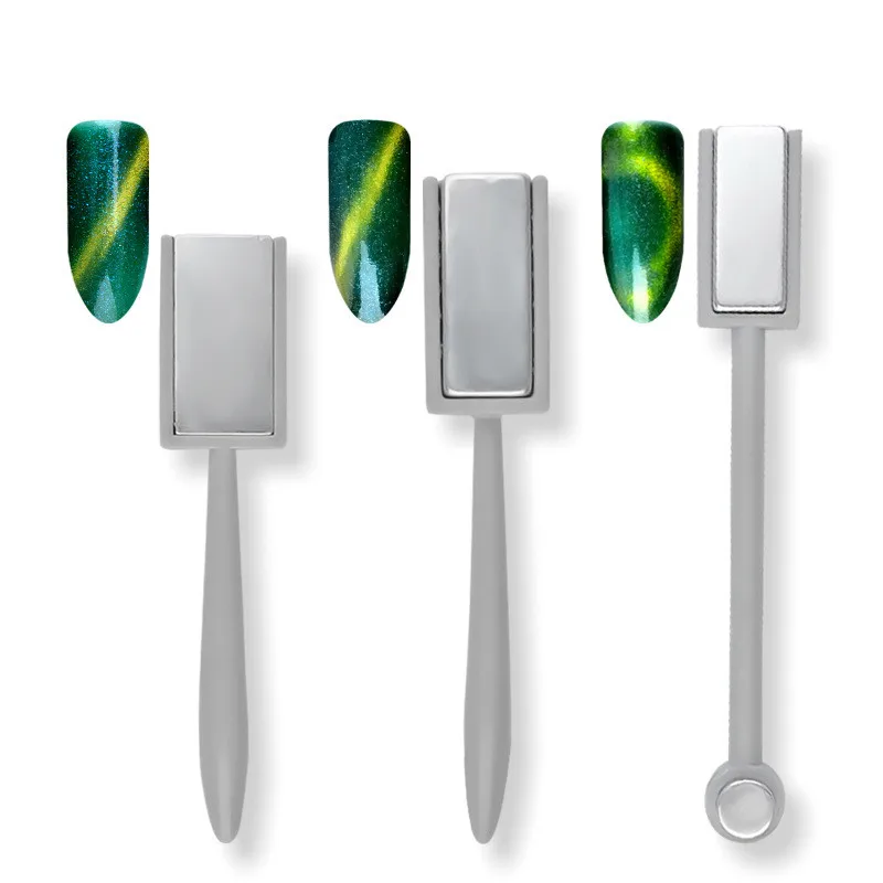 

Гель-лак для ногтей «кошачий глаз» с двойной головкой