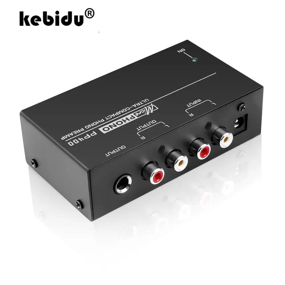 

Kebidu Preamplifier Ultra-Compact Phono Preamp With Rca 1/4Inch TRS Interfaces Preamplificador Phono Preamp PP400