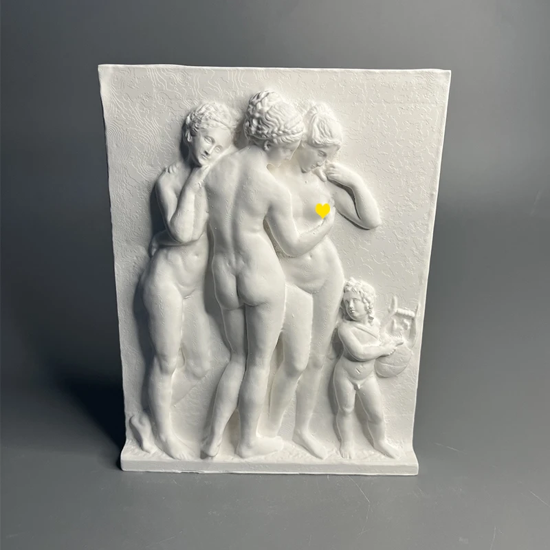 

Nordic ins Cupid Sculpture Gypsum Like Fragrant Stone Home Decoration