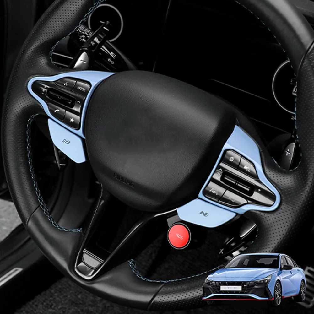 Чехол для автомобильного рулевого колеса из углеродного волокна Hyundai Elantra CN7-N
