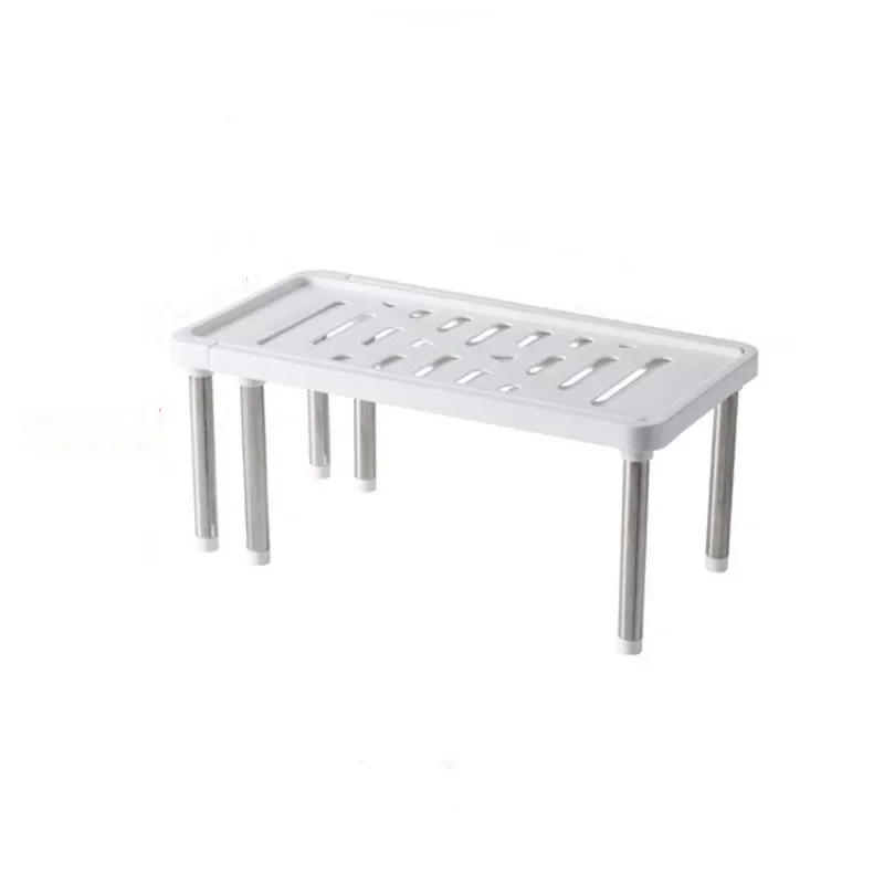 

Stainless Steel Storage Shelf Shoe Rack Cabinet Holders Home Closet Organizer Space Saving Wardrobe Shelves Kitchen Organizer