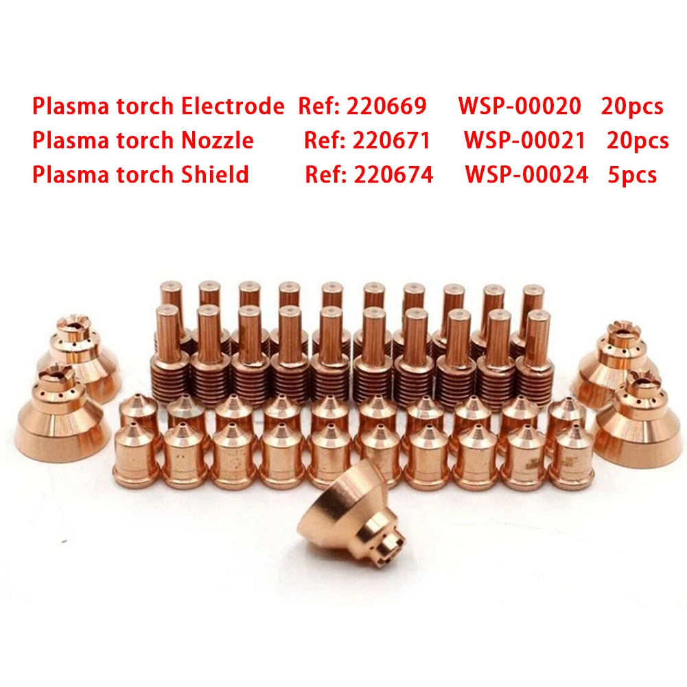

1 Set 45 Plasma Electrode Nozzle Tip Guard Welding Equipment Accessories For 220669 WSP-00020 220671 WSP-00021 220674 WSP-00024