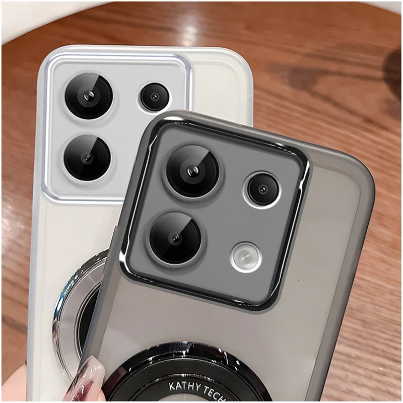 Чехол-подставка с кольцом для Redmi Note 11 Pro 11S 10S 10 5G 9S 9 8 прозрачный чехол