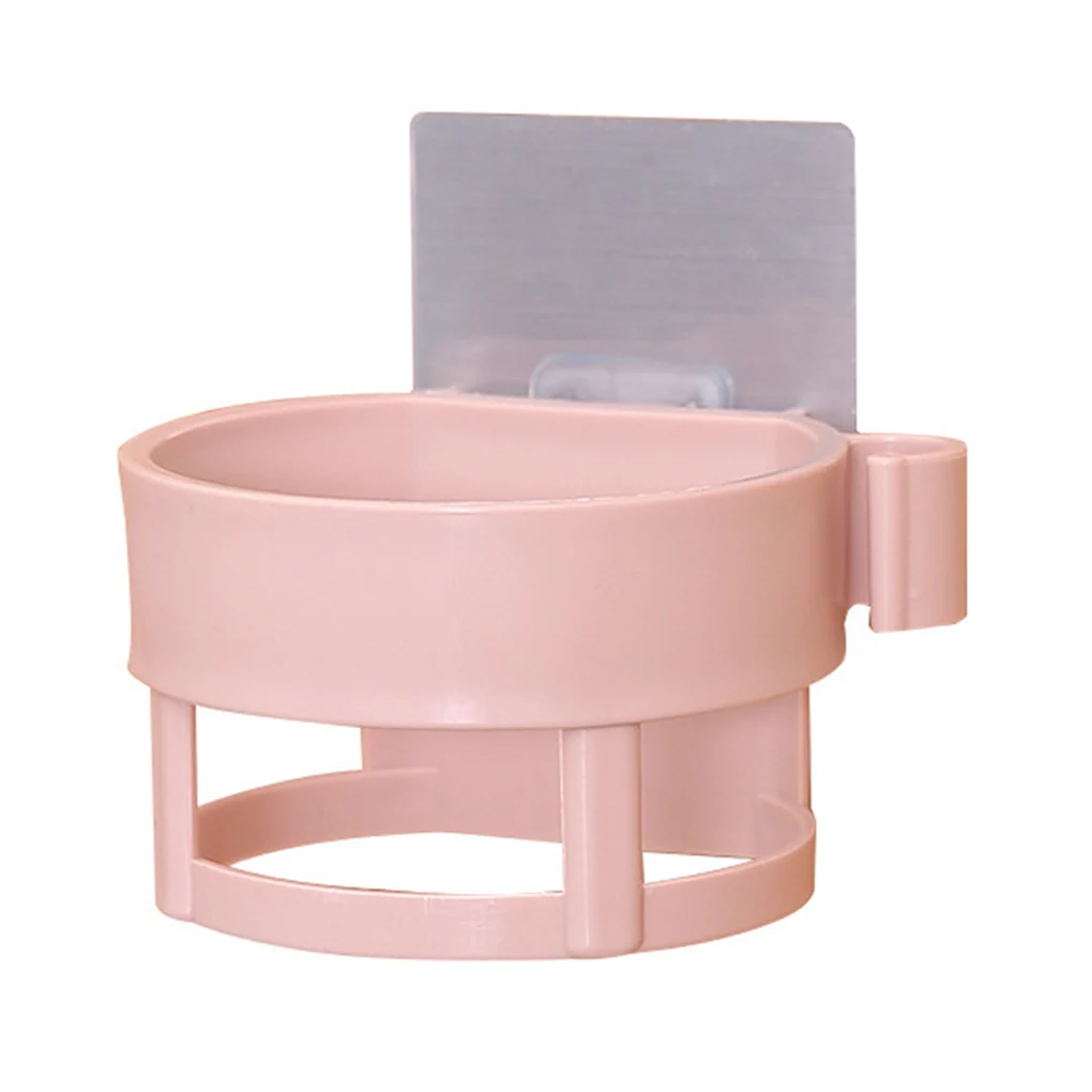 

Hair Dryer Storage 4 Colors Holder Stand ABS Wall Mounted Plastic Space Save Shelf Rack Bathroom Organizer Hook