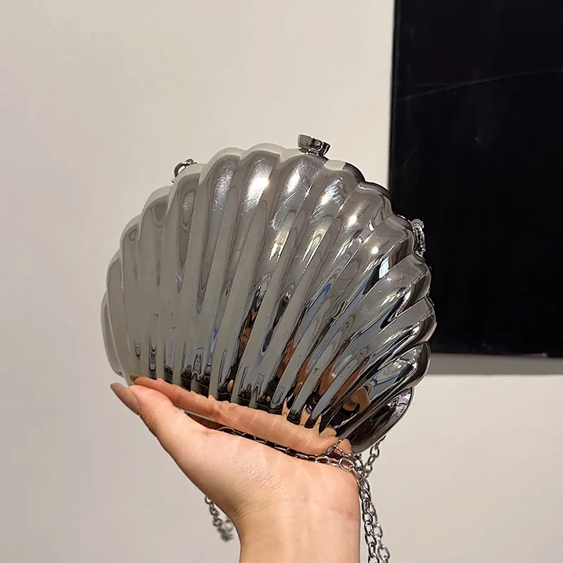 Сумка-ракушка Acylic новинка 2024 модная Маленькая женская сумка-Кроссбоди с цепочкой