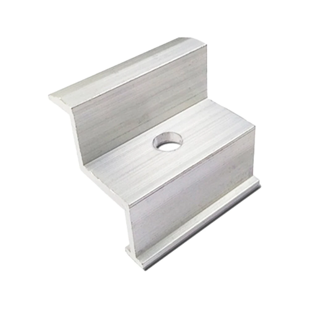 

Easy Installation High Quality Premium End Clamp Module 4/10PcsSolar Panel Bracket Aluminum Alloy Height Assembly