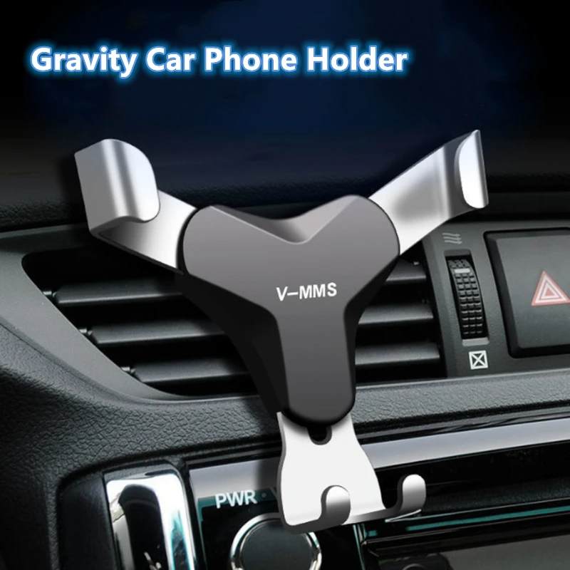 

Car Gravity Phone Holder Stand Universal Car Air Vent Mount Smartphone Cell Support For Iphone 12 13 HUAWEI P50 Pocket Bracket