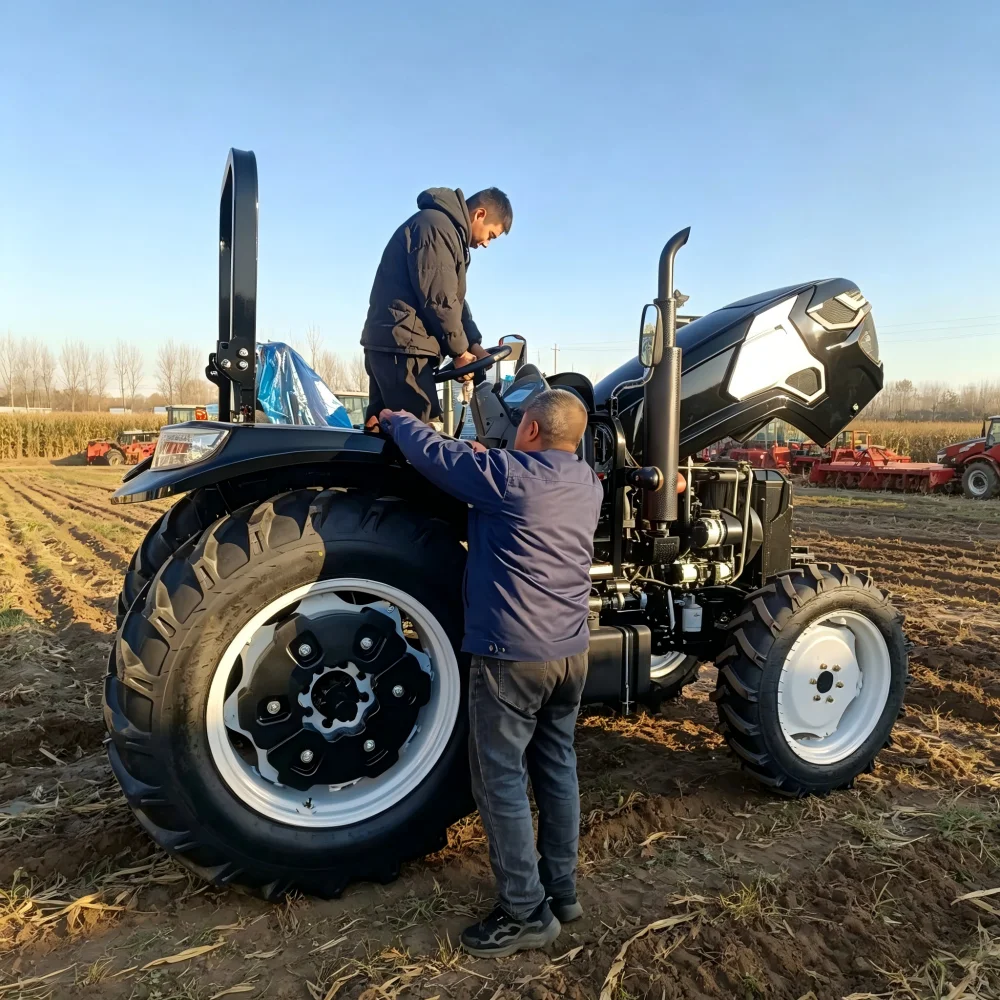 Фото Трактор для фермерских хозяйств 50 л.с., 4WD, соответствующий мировым стандартам качества, подходит для рынка Африки №3