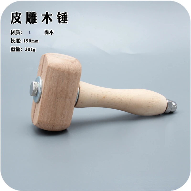

Handmade Leather Tools Leather Carving Installation Punch Hammer Beech Solid Carpenter's Hammer hand operated tools