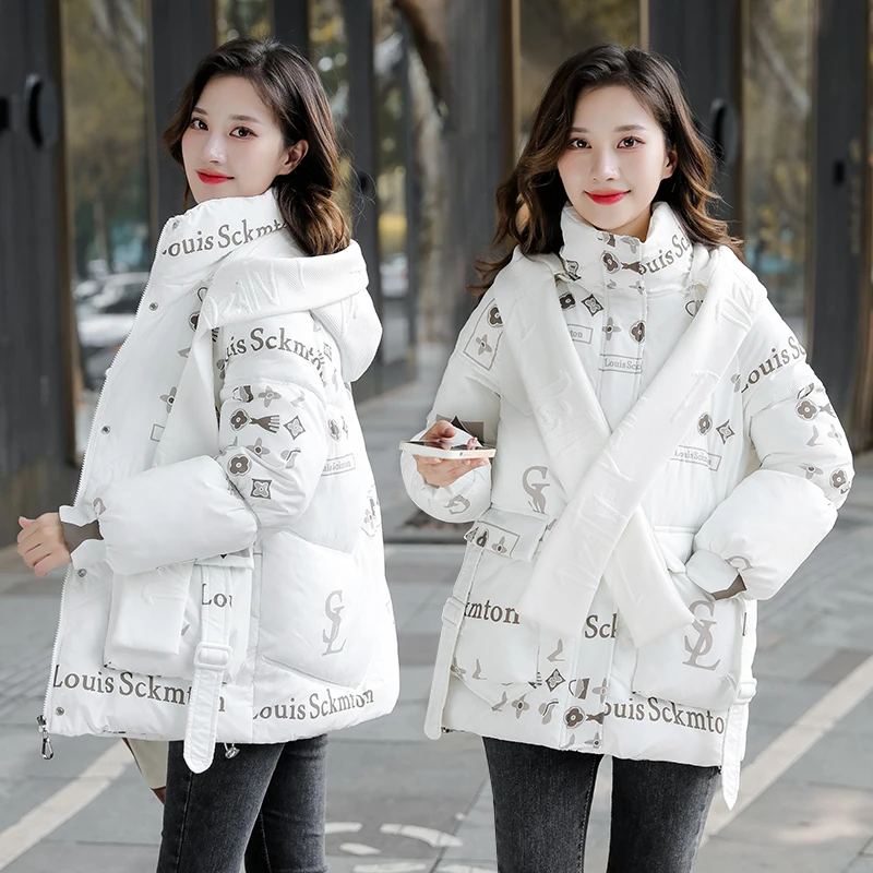 Down Cotton Clothes Women 2023 Winter New Warm Slim Jacket Short Women Coat Cotton