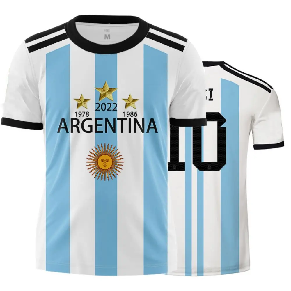 

Argentina Flag T-shirt Cloocl DIY, Fashion Digital T-shirt, 3D Printed Short Sleeves, Unisex Casual Sportswear, Summer Top