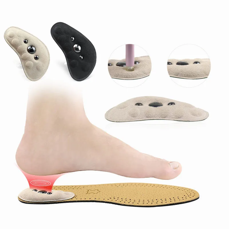 

X/O Legs Orthopedic Magnet Massage Insoles Arch Support Orthotic Insole Flatfoot Corrector Pedicure Insoles Cushion Heel Pads