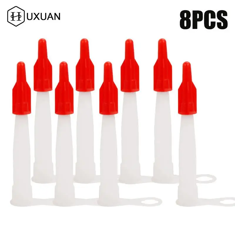 

8Pcs/Set Caulking Nozzle Re-Sealable Mastic Cartridge Spare Nozzles Screw Covers