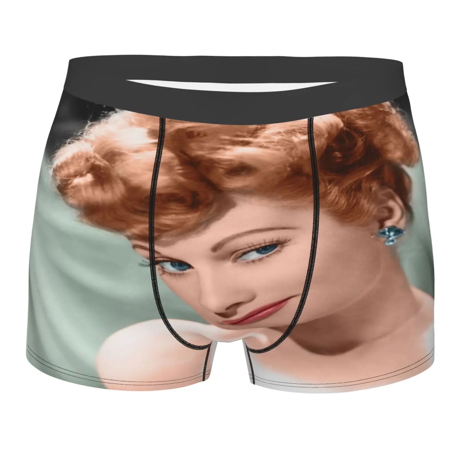 

Lucille Ball 1075 Men's Panties Long Polyester Bulk Male Clothes Male Clothes Woman Print Women Sexy U Pouch Men Sexy Clothing
