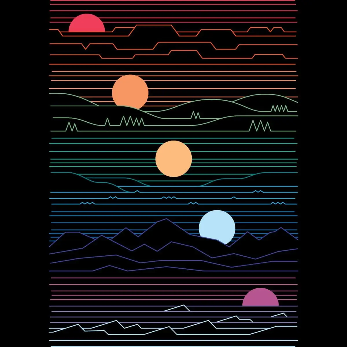 Мужская футболка Design By Humans Many Lands Under One Sun by Thepapercrane -