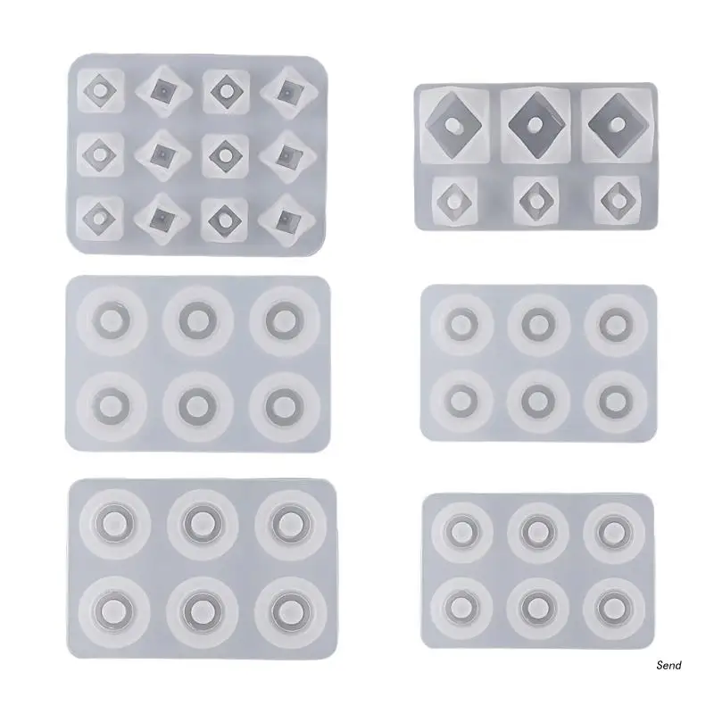 

Bead Molds for Jewelry Resin Molds Silicone with Hole Cabochon Gem Jewelry Making Epoxy Resin Molds for Earrings Pendant