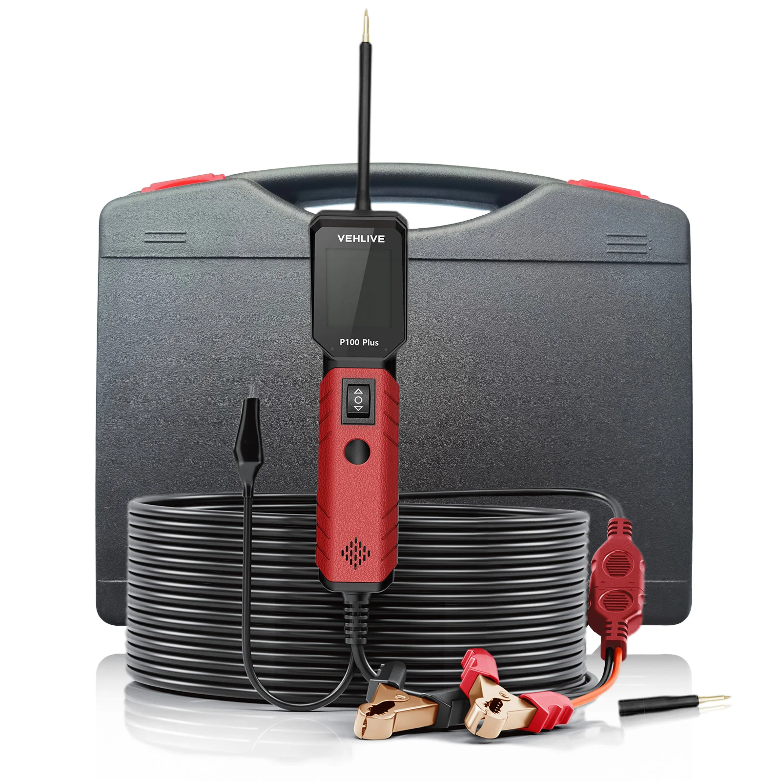 

P100 Plus Power Probe для автомобиля Тестер на непрерывность цепи Профессиональный зонд для автомобильных цепей с инжекцией мощности 12V 24V Электрические зондные инструменты для теста MOT и ремонта автомобилей