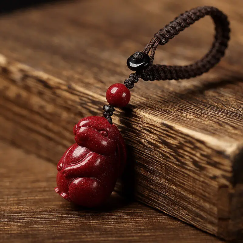 

Cinnabar rabbit pendant keychain mobile phone chain pendant rabbit year pendant new 2023 tide