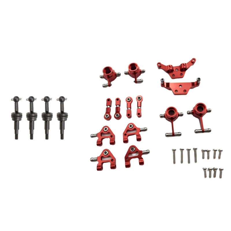 

4 шт. для Wltoys, металлический Улучшенный приводной вал, кость собаки для 1/28 RC автомобиля P929 P939 K969 K979 K989 K999 & 14X, металлические обновленные детали...