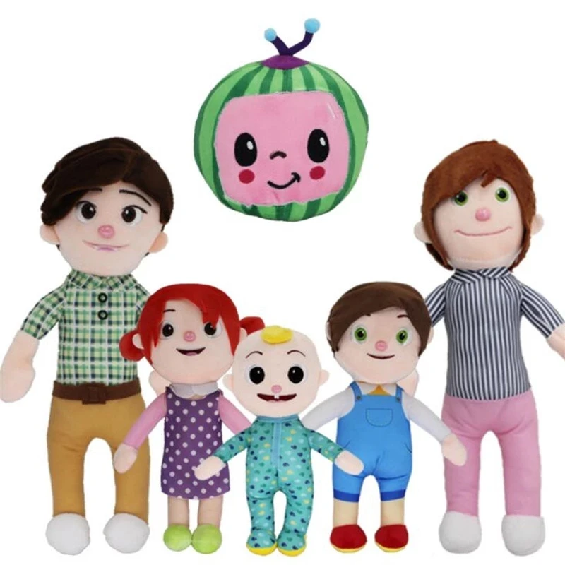 JJ Little Boy JOJOs bizarre adventure Plush Toy Cartoon Family jojo Sister Brother Mom And Dad watermelon Toy Doll Kids Gift