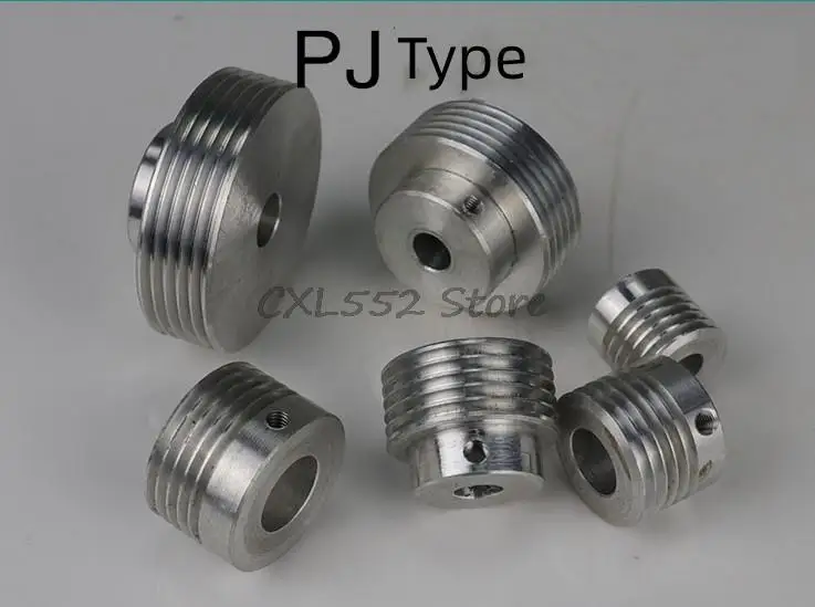 

1Pc Multi-Groove Wedge Belt Pulley PJ, V-Belt Micro TableSaw Dril Lathe Bead Machine Motor Spindle Tailstock Thimble Tool Holder