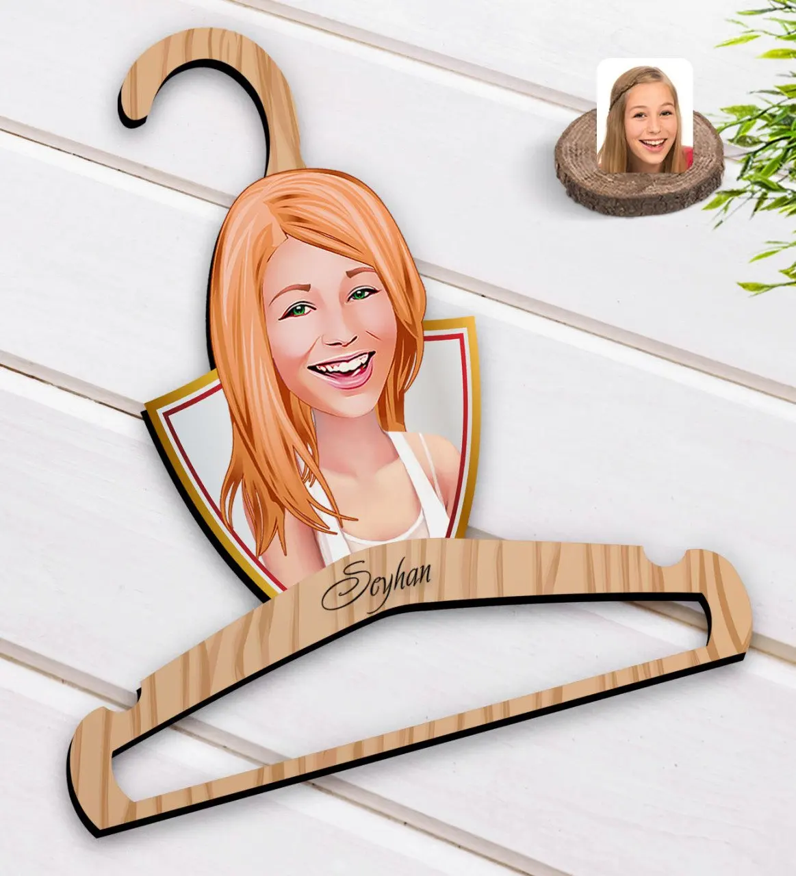 

Персонализированная Женская карикатура на деревянное платье, асцедиали-37