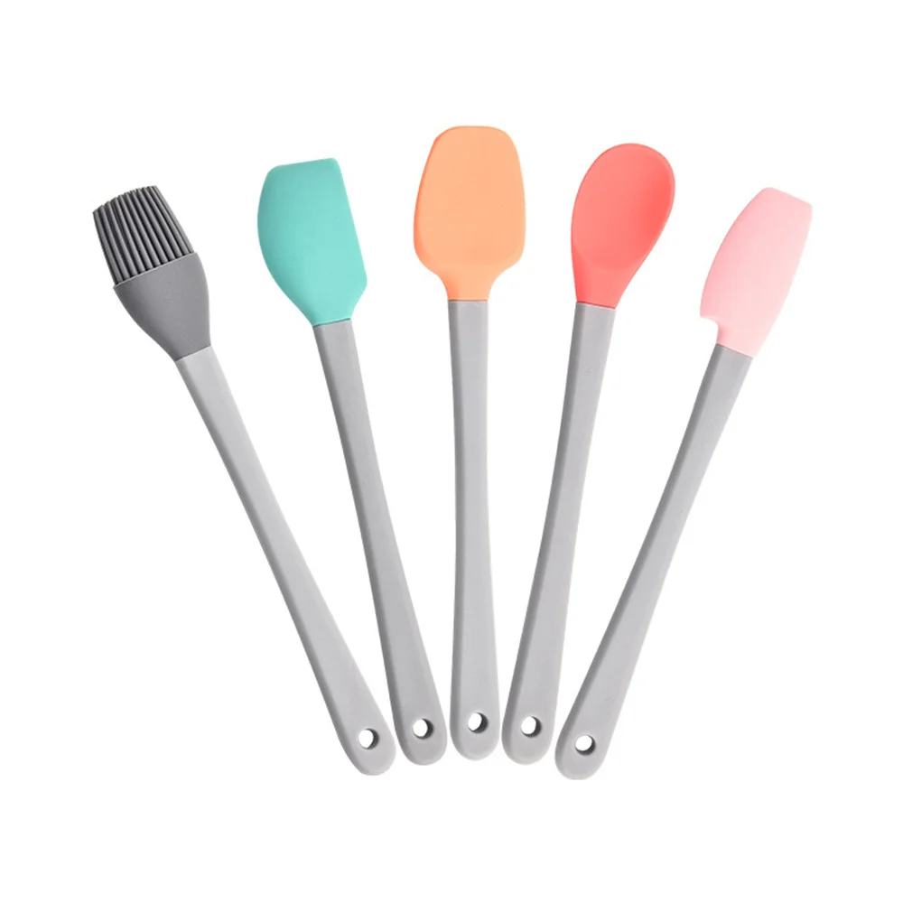 

Kitchen Utensils Outstanding Color And Texture Integrated Molding Kitchen Gadget Set Colored 5-piece Spatula Not Easily Deformed