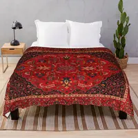 Antique Persian Rug Blankets Fleece Summer Fluffy Throw Blanket for Bedding Sofa Camp Cinema